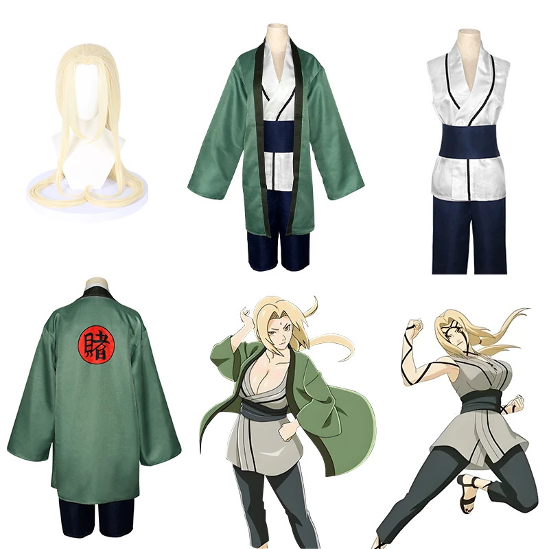 Anime Cosplay Youtube Shorts - Tsunade Cosplay Kostuum Anime Cartoon Meisjes