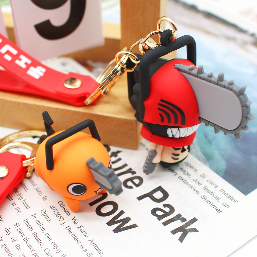 Chainsaw Man Cosplay - ! Kettingzaagman sleutelhangers Cartoon Anime sleutelhangers