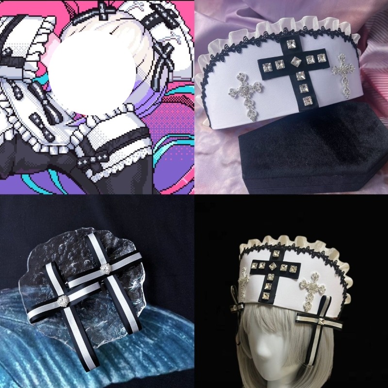 Anime Cosplay Nurse - Anime Rain Cosplay Verpleegstershoed Gothic Lolita