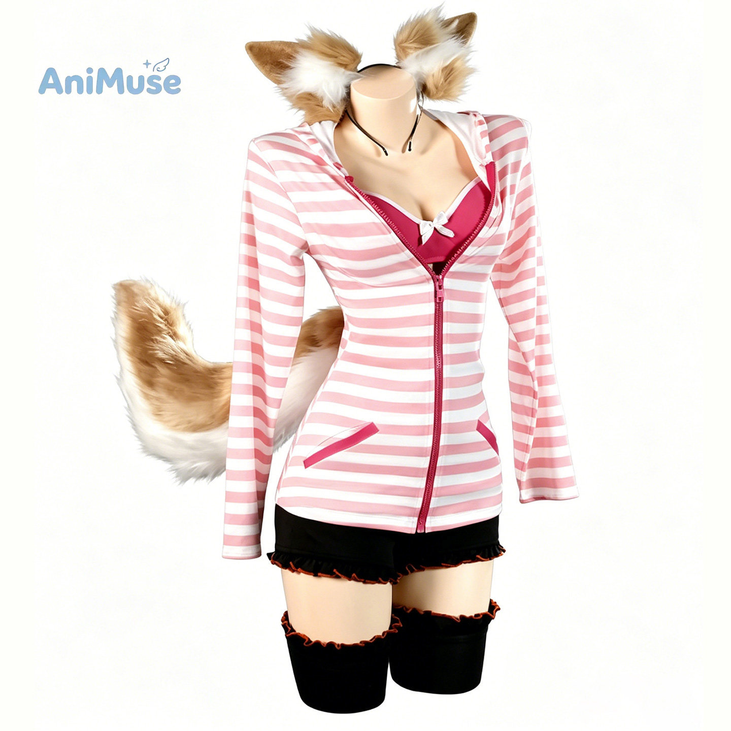 Anime Cosplay Pink - Tamamo no Mae Cosplay Kostuum Fate