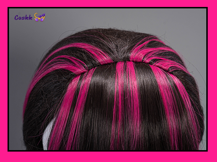 Draculaura Cosplay Pruik Lang  - Anime Cosplay Pink recensie en prijs