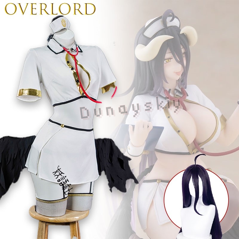 OVERLORD Albedo Gothic Angel N - Anime Cosplay Nurse recensie en prijs
