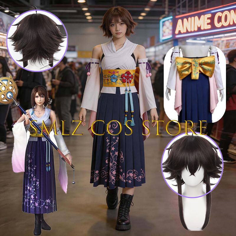 Smlz FFX Yuna Cosplay Anime FF - Anime Cosplay Ladies recensie en prijs