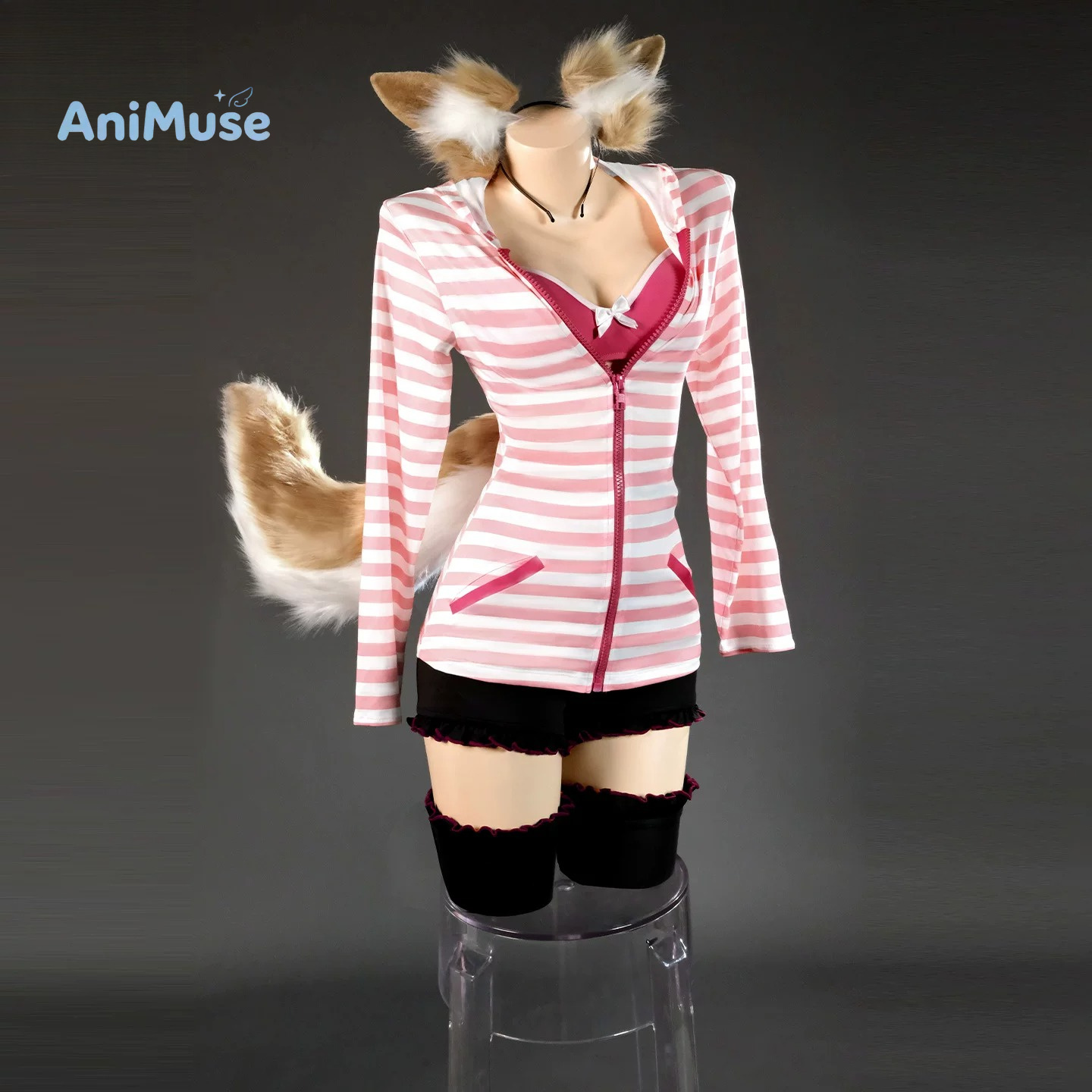 Tamamo no Mae Cosplay Kostuum  - Anime Cosplay Pink recensie en prijs