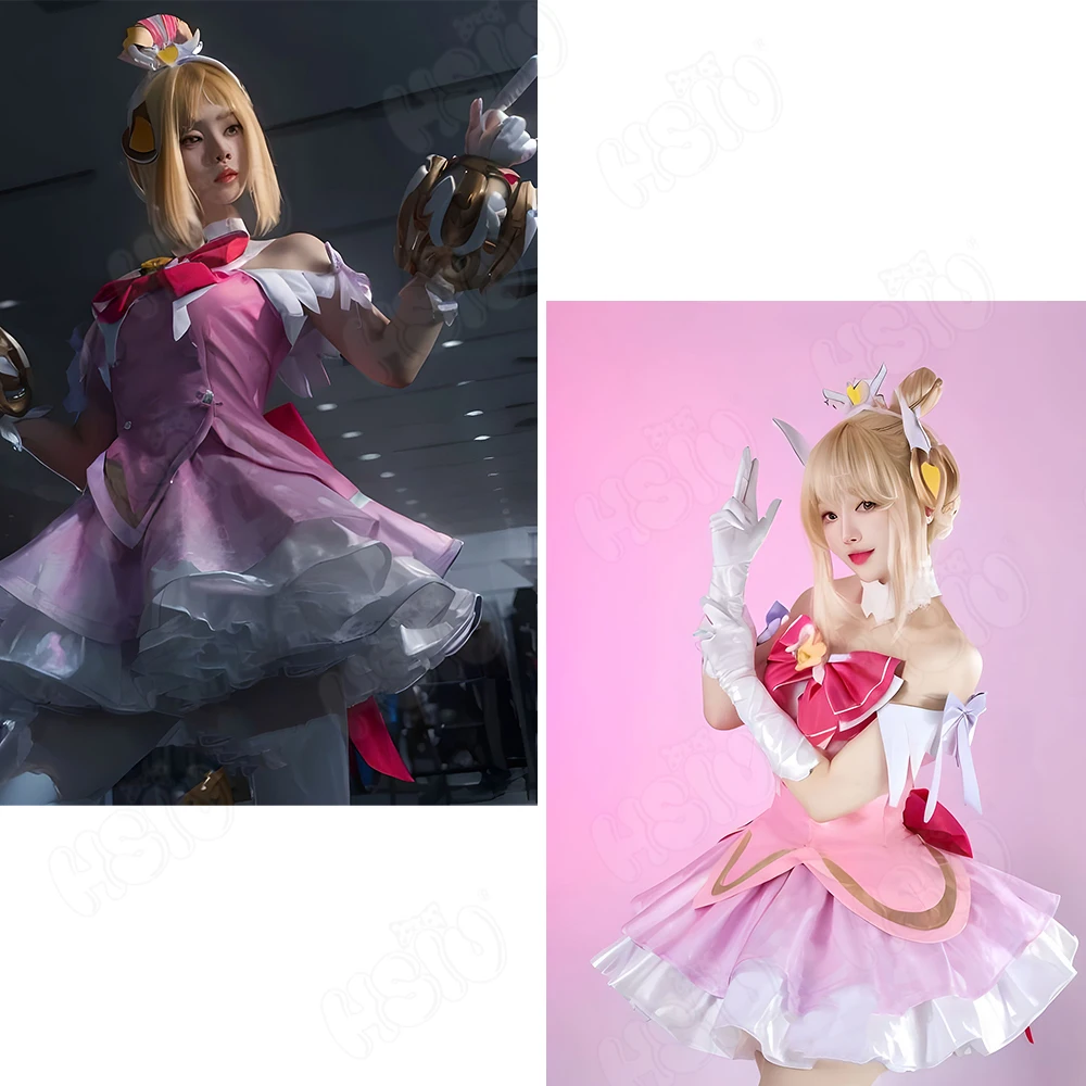 Juno Cosplay Kostuum Pruik HSI - Anime Cosplay Pink recensie en prijs